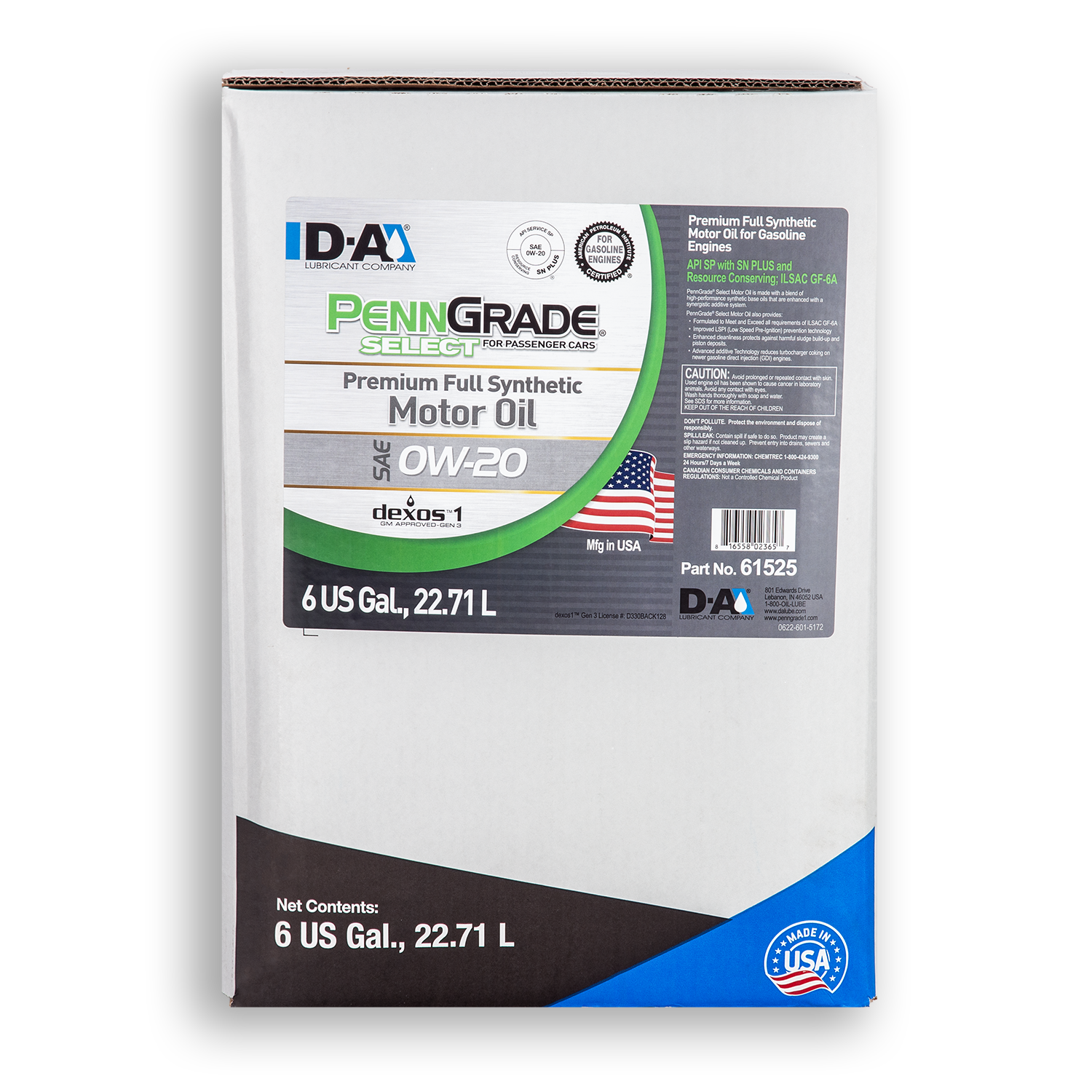 PENNGRADE SELECT PREMIUM FULL SYNTHETIC MOTOR OIL SAE 0W-20