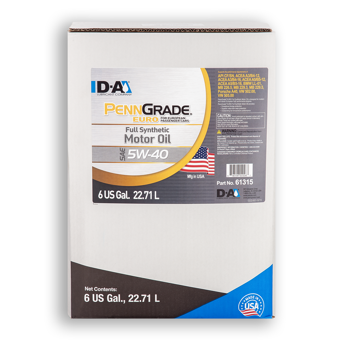 PENNGRADE EURO FULL SYNTHETIC MOTOR OIL SAE 5W-40