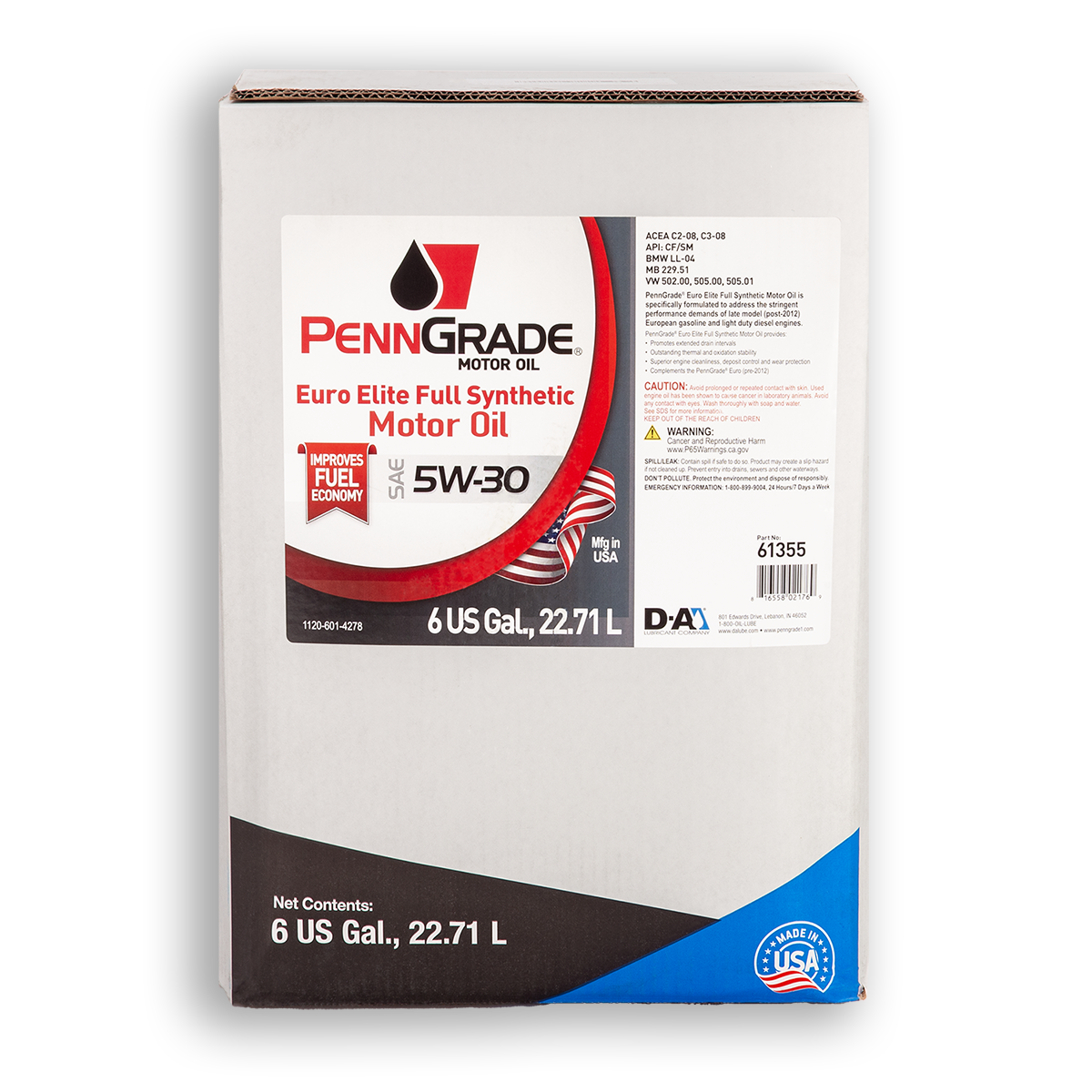 PENNGRADE EURO ELITE FULL SYNTHETIC MOTOR OIL SAE 5W-30
