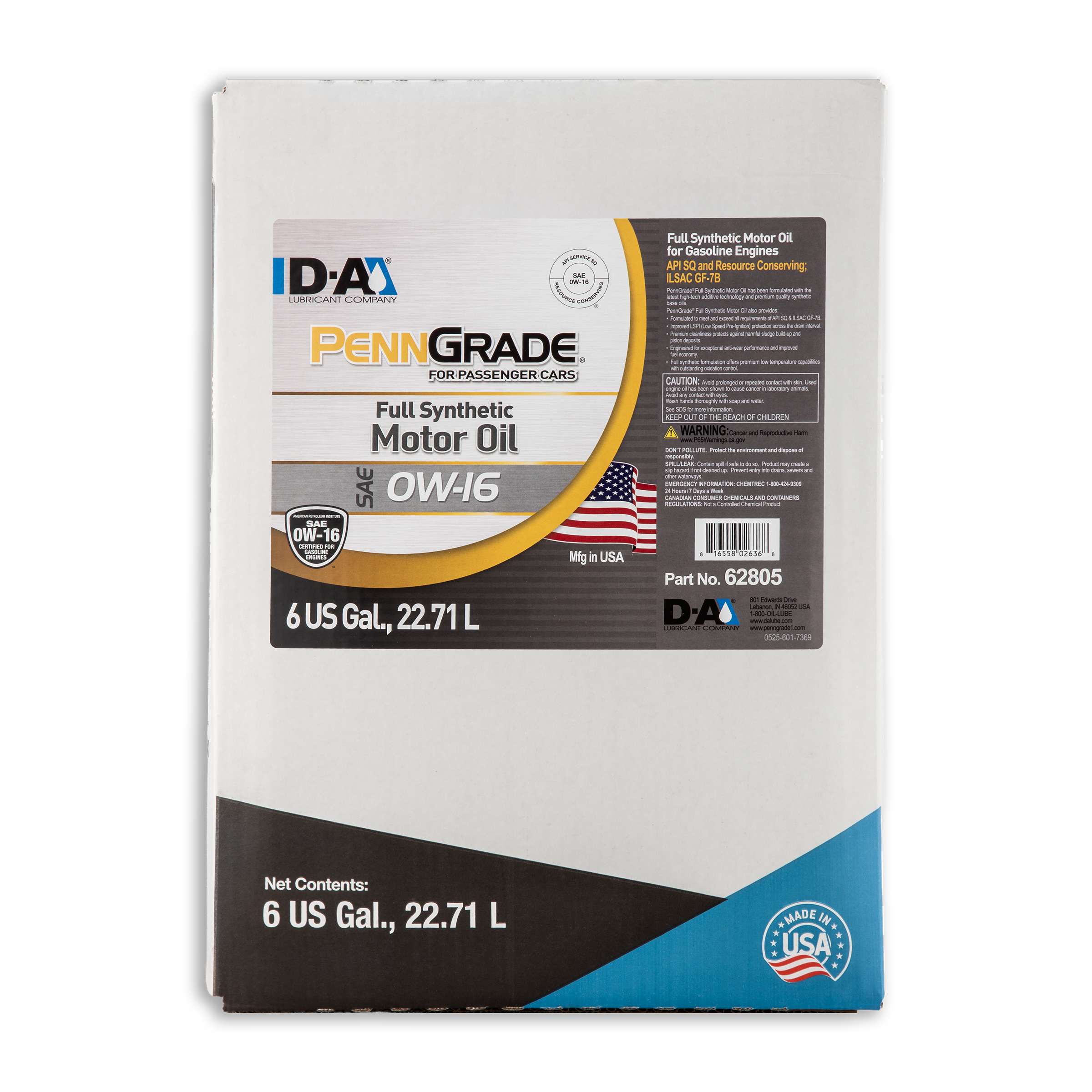 PENNGRADE FULL SYNTHETIC MOTOR OIL SAE 0W-16