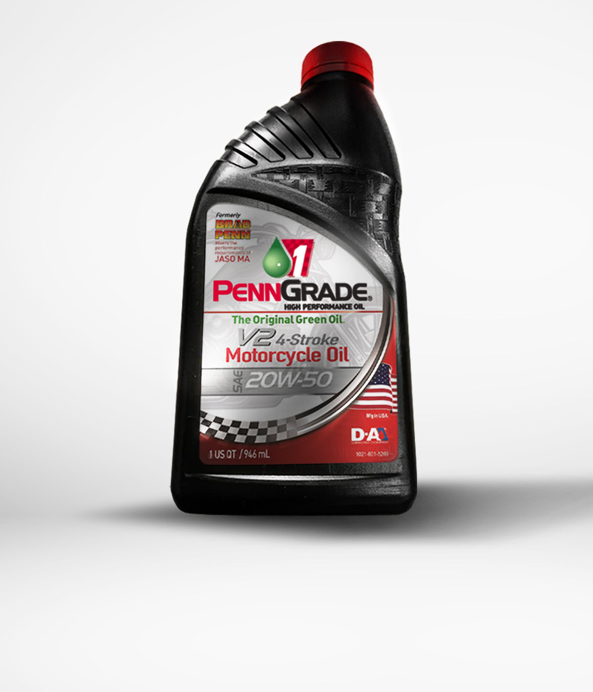 Keep Your Bike's Engine Happy With 5 Quarts Of Penn Grade 1 High-performance Racing Oil. 20W-50, Made In The USA By Brad Penn.